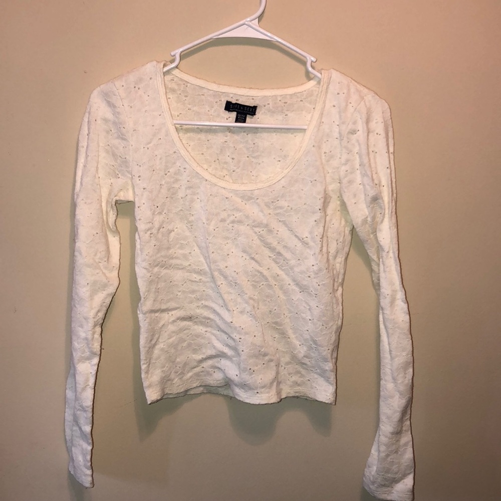 AEO floral cropped long sleeve.
